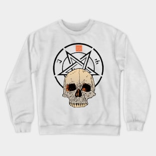 Pentacle and skull Crewneck Sweatshirt